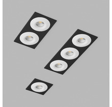 Встраиваемый светодиодный светильник LH07S-R SQ2 Black-White 20W 4000K DIM TRIAC.