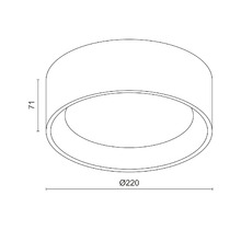 Накладной светодиодный светильник SUITABLE LARGE TRIAC.