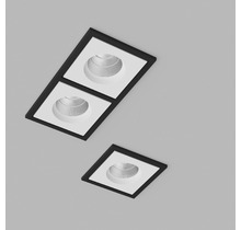 Встраиваемый светодиодный светильник BRUTAL SQ2 Black-White TRIAC.