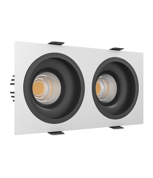 Встраиваемый светодиодный светильник LEVEL SQ2 White-Black TRIAC.