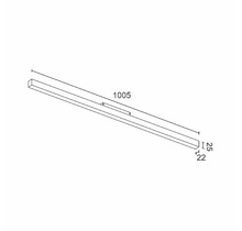 Светодиодный светильник для магнитного трека MATTE LINE 1005 White 4000K