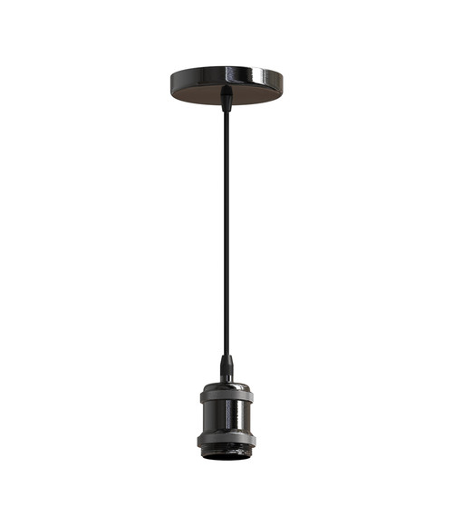Подвес 2x0.5mm², длина кабеля 1.5M, 1*E27 черный.