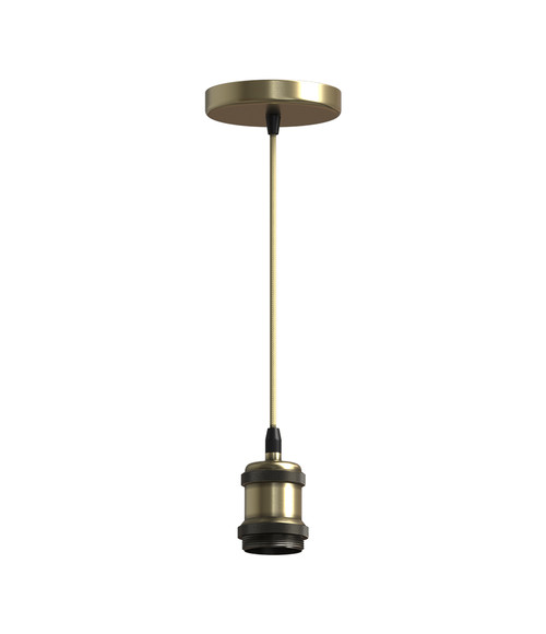 Подвес 2x0.5mm², длина кабеля1.5M, 1*E27. бронза.