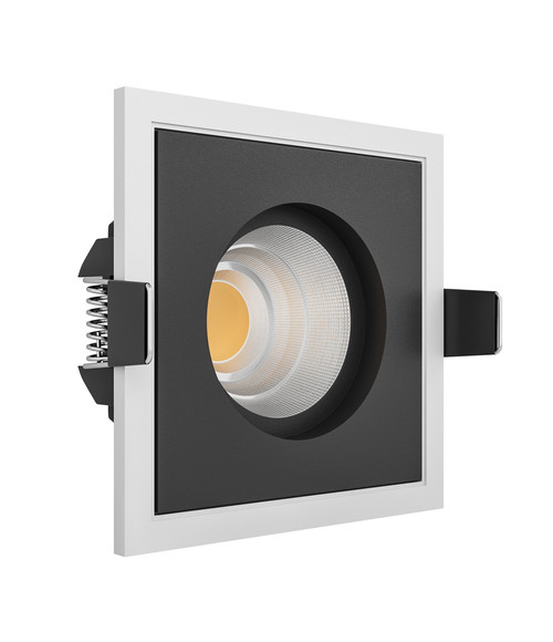 Встраиваемый светодиодный светильник BRUTAL SQ1 White-Black TRIAC.