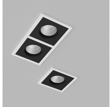 Встраиваемый светодиодный светильник BRUTAL SQ1 White-Black TRIAC.