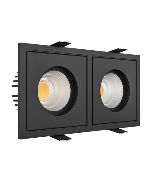 Встраиваемый светодиодный светильник BRUTAL SQ2 Black TRIAC.