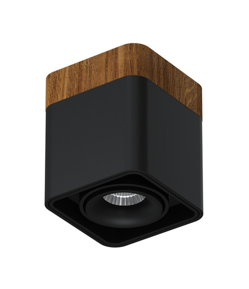 Накладной светодиодный светильник Ledron TUBING Wooden 30 Black TRIAC