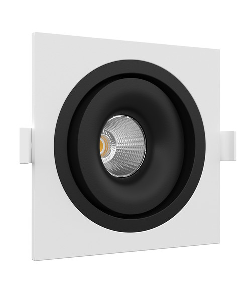 Встраиваемый светодиодный светильник MJ1006 SQ White-Black 4000K.