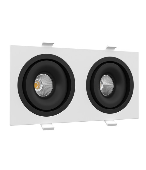 Встраиваемый светодиодный светильник MJ1006 SQ2 White-Black 4000K.