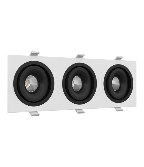 Встраиваемый светодиодный светильник MJ1006 SQ3 White-Black 4000K.