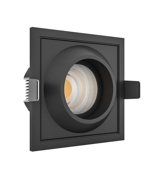 Встраиваемый светодиодный светильник GIZA SQ Black 4000K.