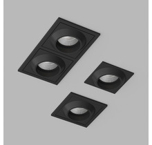 Встраиваемый светодиодный светильник GIZA SQ2 Black 4000K.