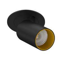 Полувстраиваемый светодиодный светильник DANNY MINI S40 Black-Gold 4000K