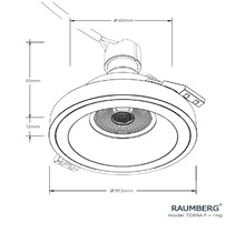 Светильник RAUMBERG TERRA F Black\Rose Gold